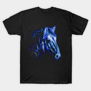 Blue Horse Art T-Shirt